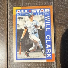 Topps 1989 NL Leaders Will Clark San Francisco Giants #397 All-Star Hits Card
