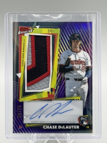 Chase DeLauter #RPA-CD 2026 Topps Finest Rookie Patch Autograph card