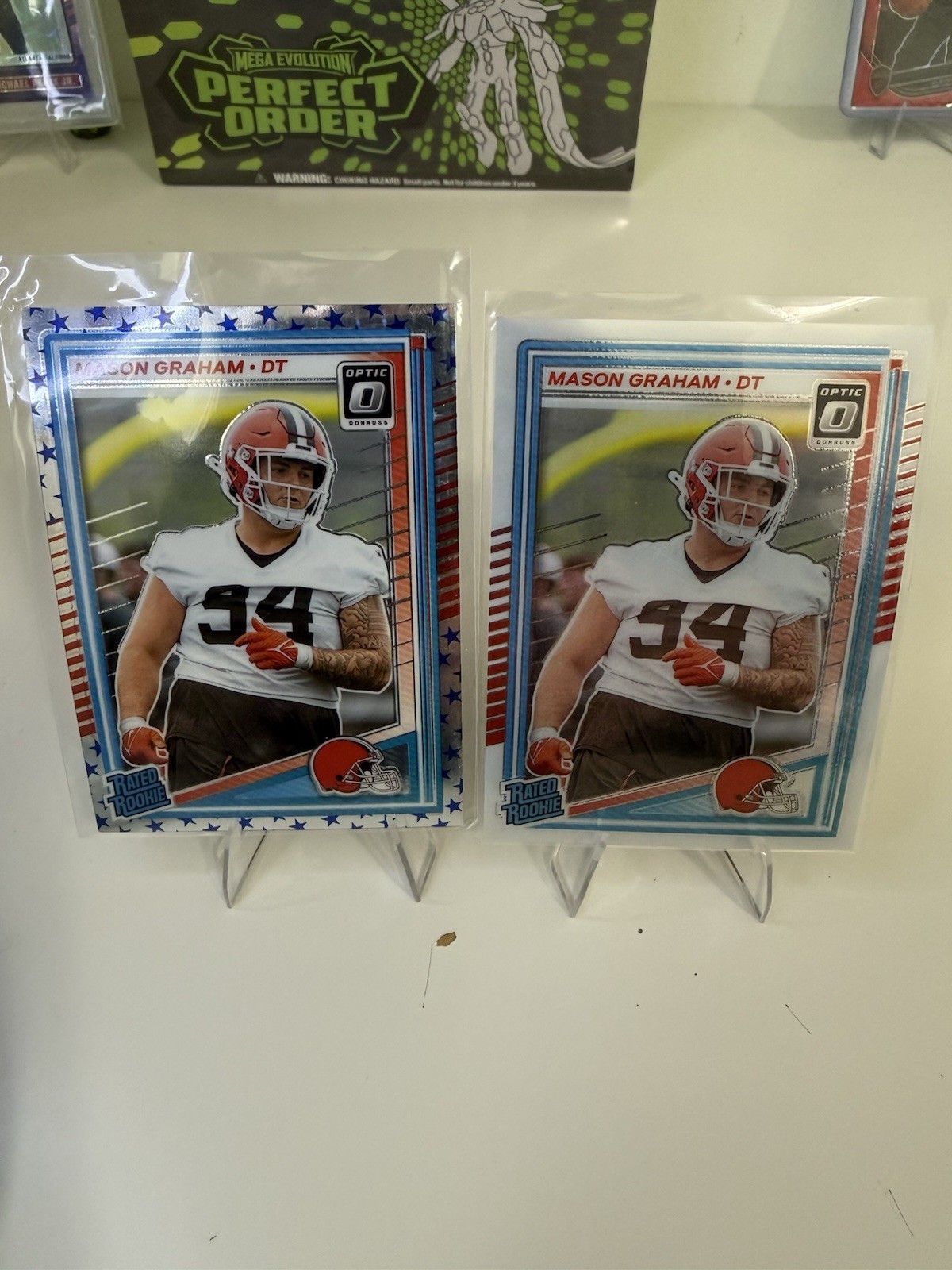 2025 Optic - Rated Rookie Mason Graham #206 Blue Stars Prizm W/ Base