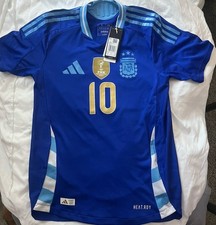 adidas Argentina Lionel Messi #10 HEAT.RDY Soccer Jersey Men’s S Blue