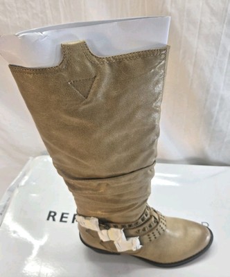 Report Women's Size 6 Beige Faux Leather Boots New