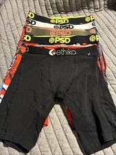 Brand New Ethika/PSD Mens Boxer Briefs Lot Of 5 Size Small