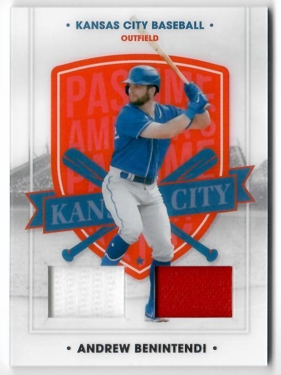 2021 Panini Chronicles America's Pastime 45 Andrew Benintendi Dual Swatches MLB