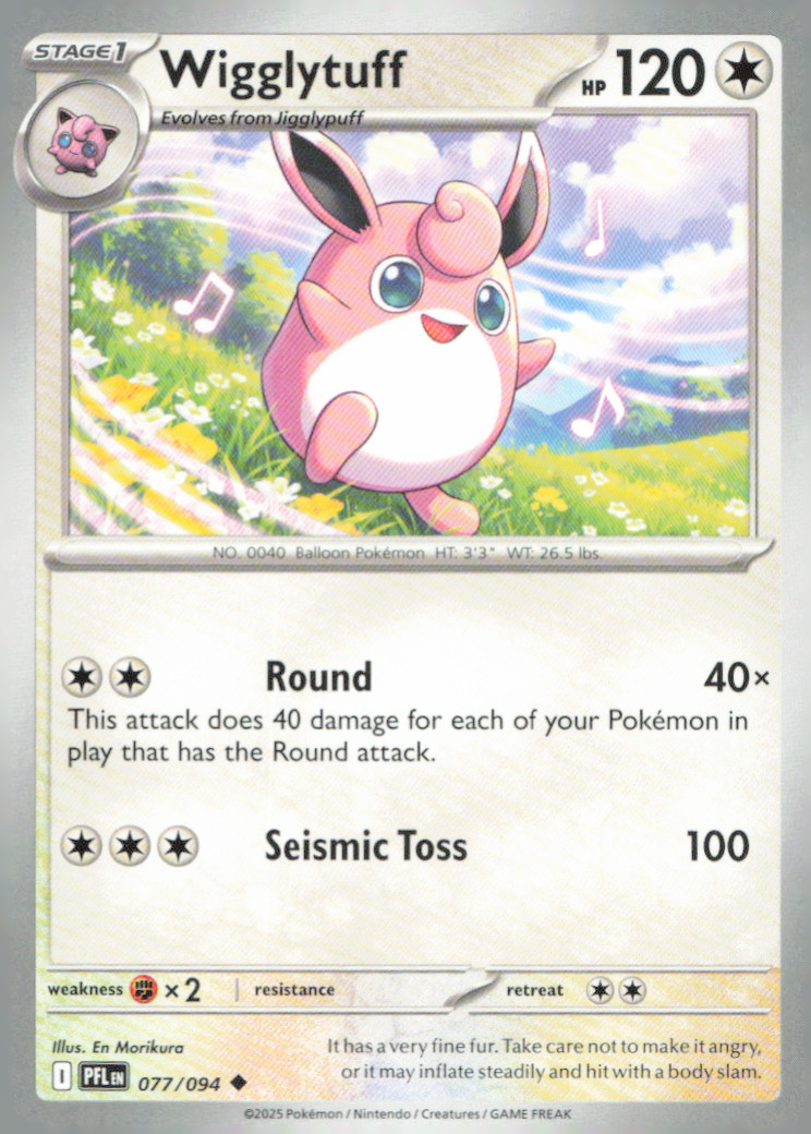 Wigglytuff Uncommon ME02: Phantasmal Flames 077/094 NM