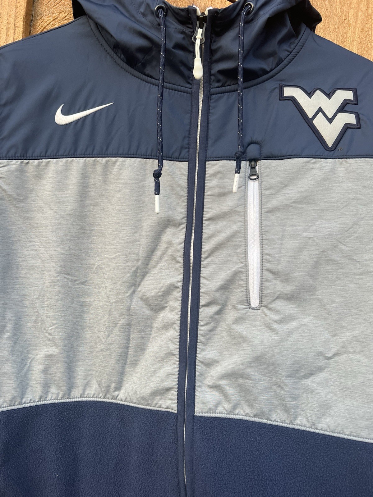 SACAI X NIKE Giacca pile Nike Team full zip West Virginia alpinisti taglia M WVU