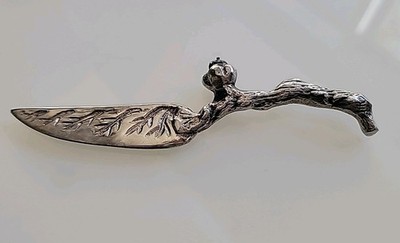 Bombay Company Silver  Leaf & Twig Cheese Charcuterie Knife RARE
