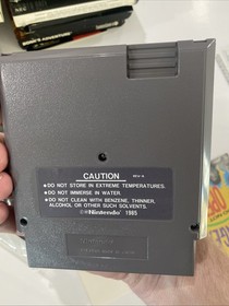 Whomp 'Em (Nintendo 1991) NES COMPLETE CIB In Plastic H-Seam Minty