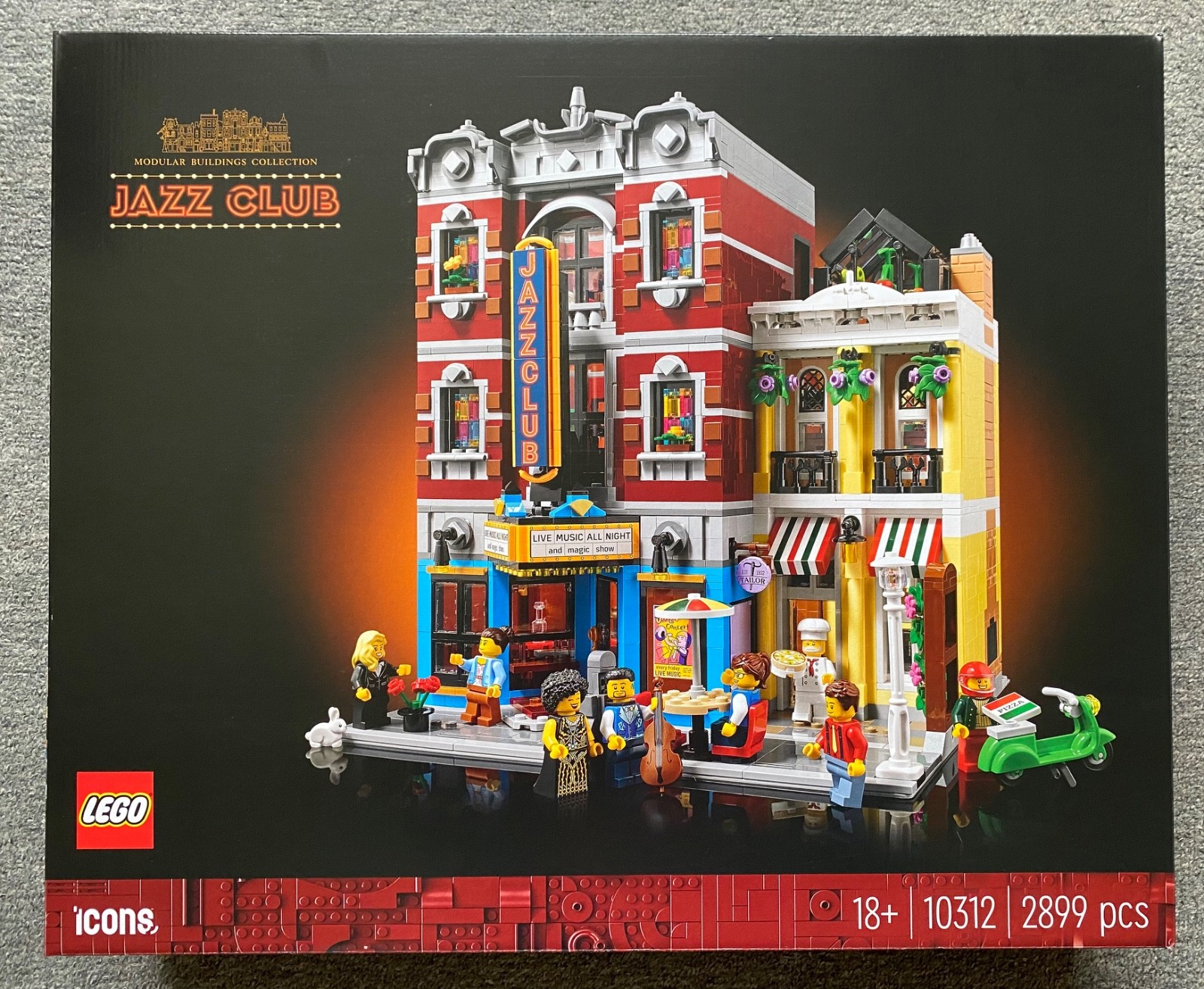 Genuine Lego Jazz Club Set (New - Sealed - Icons - Modular Building - 10312)