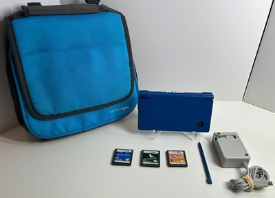 Nintendo DSi Midnight Blue Bundle Case Charger 3 Games Tested