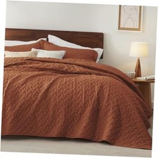 Quilts King Size - Lightweight Bedspreads King 106" x 96" 10 - Red Orange