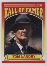 1990 Score Hall of Famer Tom Landry #597 HOF 1b9b