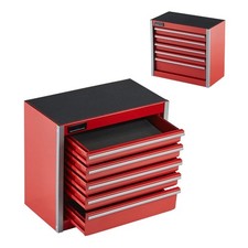 Metal Tool Box 8.6-inch Portable Metal Tool Box With 5 Drawers Small Tool Chest