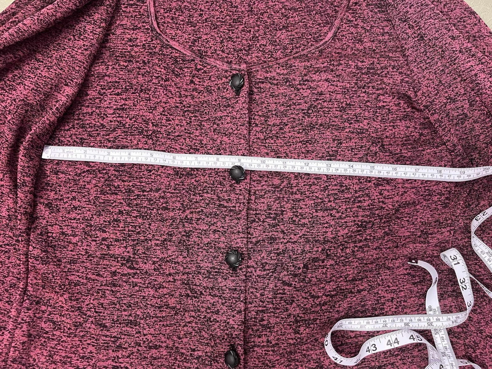 EXCLUSIVELY MISOOK Button-Front Heathered Cardiga… - image 16