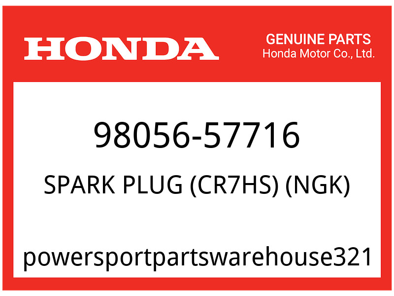 Honda OEM Part 98056-57716 SPARK PLUG CR7HS NGK