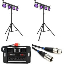 Chauvet DJ 4BAR ILS 4 x RGB PAR System with Stand - Pair Bundle