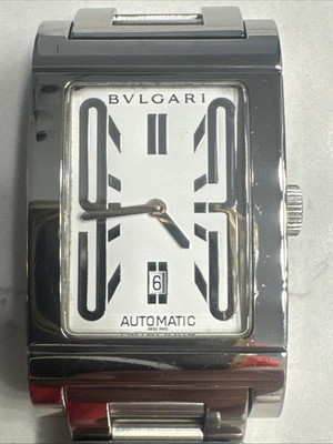BVLGARI Rettangolo RT45S Automatic Date White Dial | eBay display picture 1
