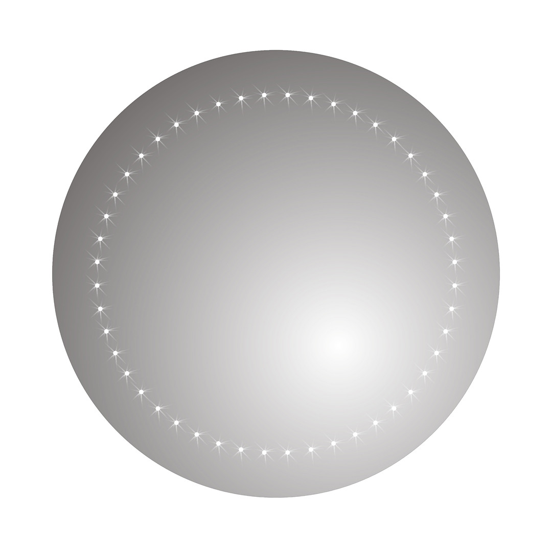 Bathroom Mirror Wall Hung Mount Led Lights Round Illuminated 500 x 500mm