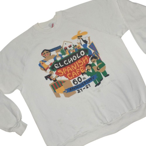 Rare Vintage 1987 El Cholo Spanish Cafe 60th Anniversary Sweatshirt USA L XL