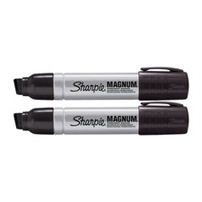 Pack de 2 Sharpie 44101 Magnum Permanente 1 Unidad (Pack de 2), Negro