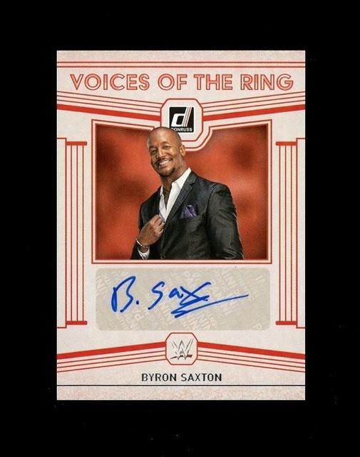 2023 Chronicles DONRUSS SP VOICES OF THE RING BYRON SAXTON AUTO! Wrestling WWE