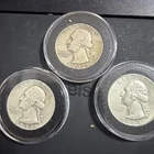 1952-D, 1952-P, and 1964-P Silver Washington Quarter. Key Dates