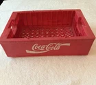 Vintage Coca Cola Plastic Storage Bottle Crate Red Piper Case Pro Dallas Texas