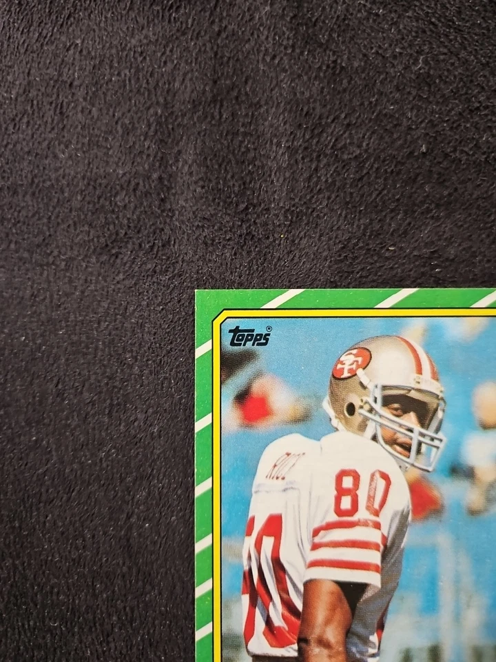 🏈1986 Topps #161 Jerry Rice Rookie Card RC🏈Near Mint🏈 - Image 2 of 4