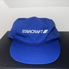 VTG 90s Blue StarCraft baseball hat Adjustable Snap Back SPACEX