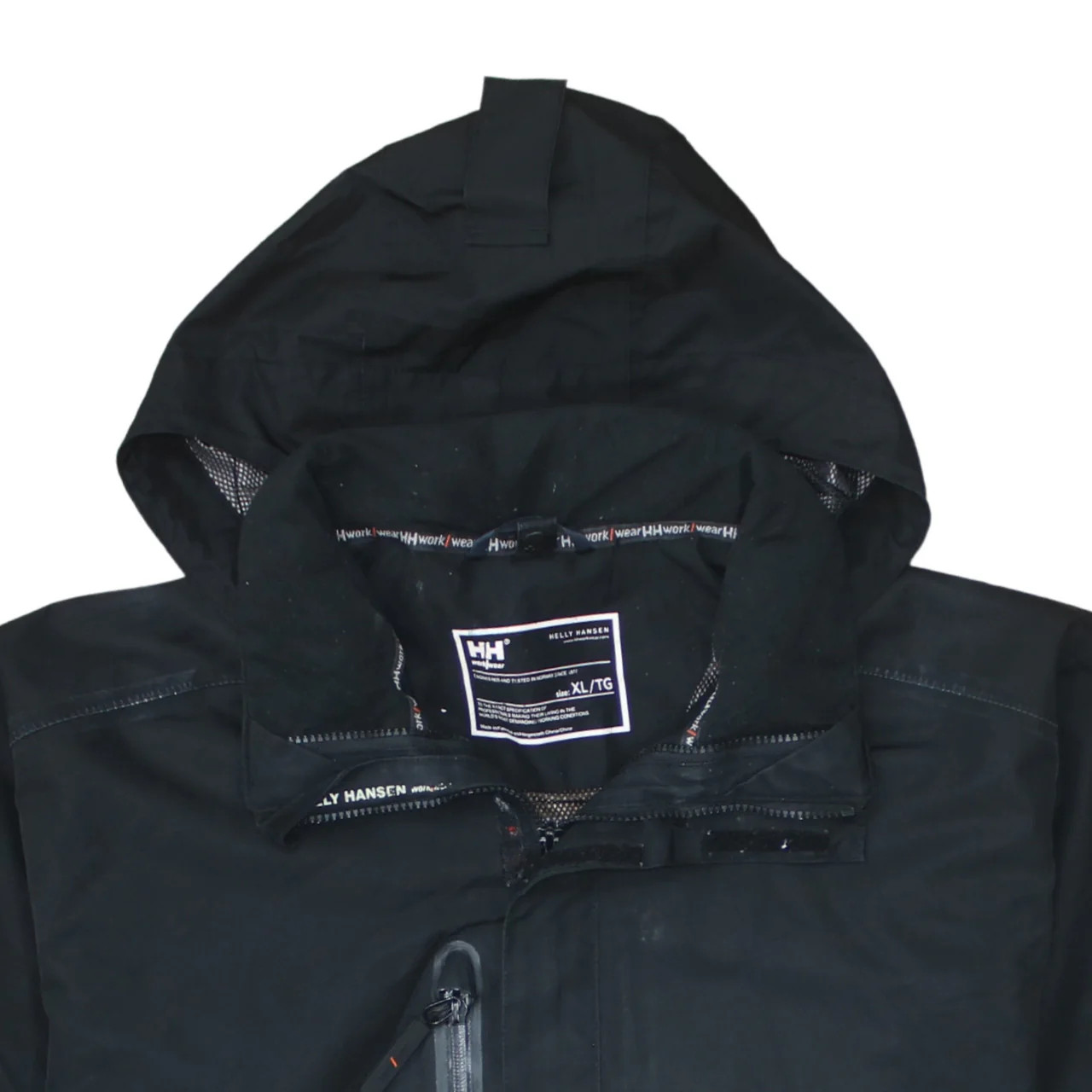 Helly Hansen 90's Hooded Full Zip Up Windbreaker XLarge Black image 3