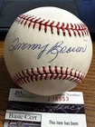 TOMMY BROWN SIGNED AUTOGRAPHED ONL BASEBALL!  Dodgers, Phillies, Cubs!  JSA!