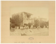 Charles Anfossi, Menton, Tremblement de Terre de 1887, Hôtel du Louvre vintage a