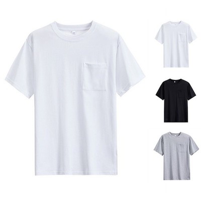 Lockeres Herren-T-Shirt für vier Jahreszeiten normale Kleidungslänge Tee Tops