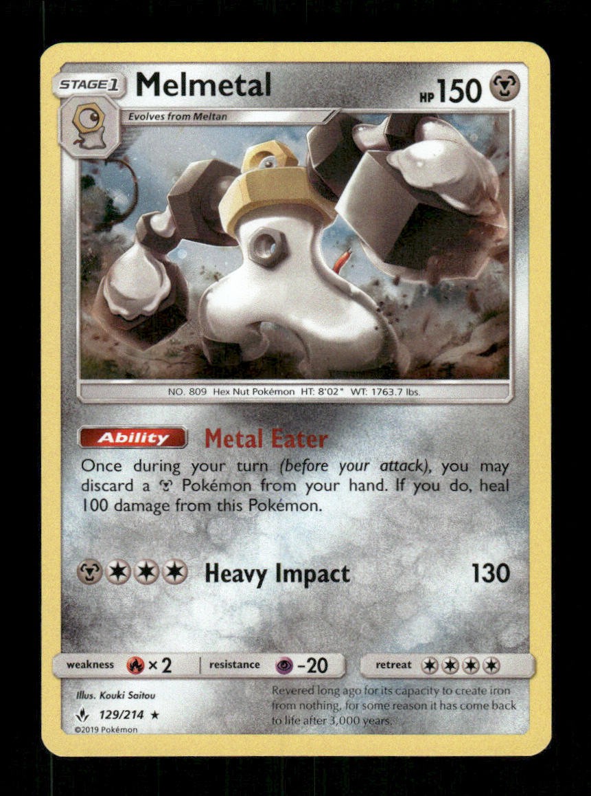 Pokemon Blister Exclusives #129/214 Melmetal Promo Cosmos Holo