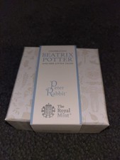 2019 UK Beatrix Potter Peter Rabbit 50p Fifty Pence Silver Proof Coin Box & COA