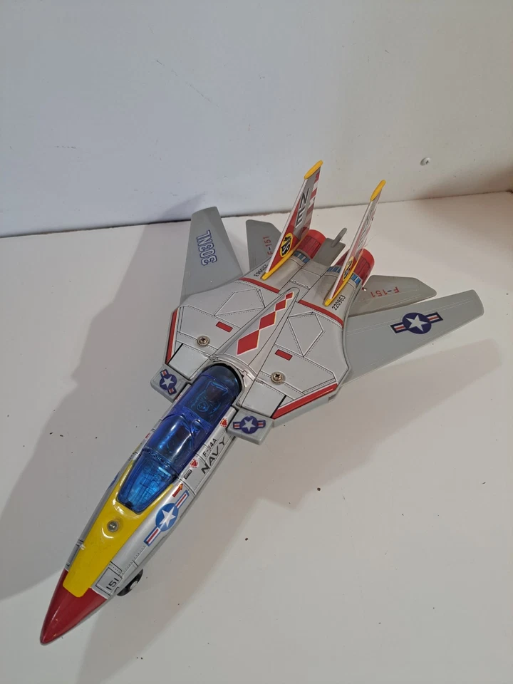 Son Ai SA-151 Tinplate United States Navy F-14 Tomcat Fighter Jet Airplane - Image 2 of 4