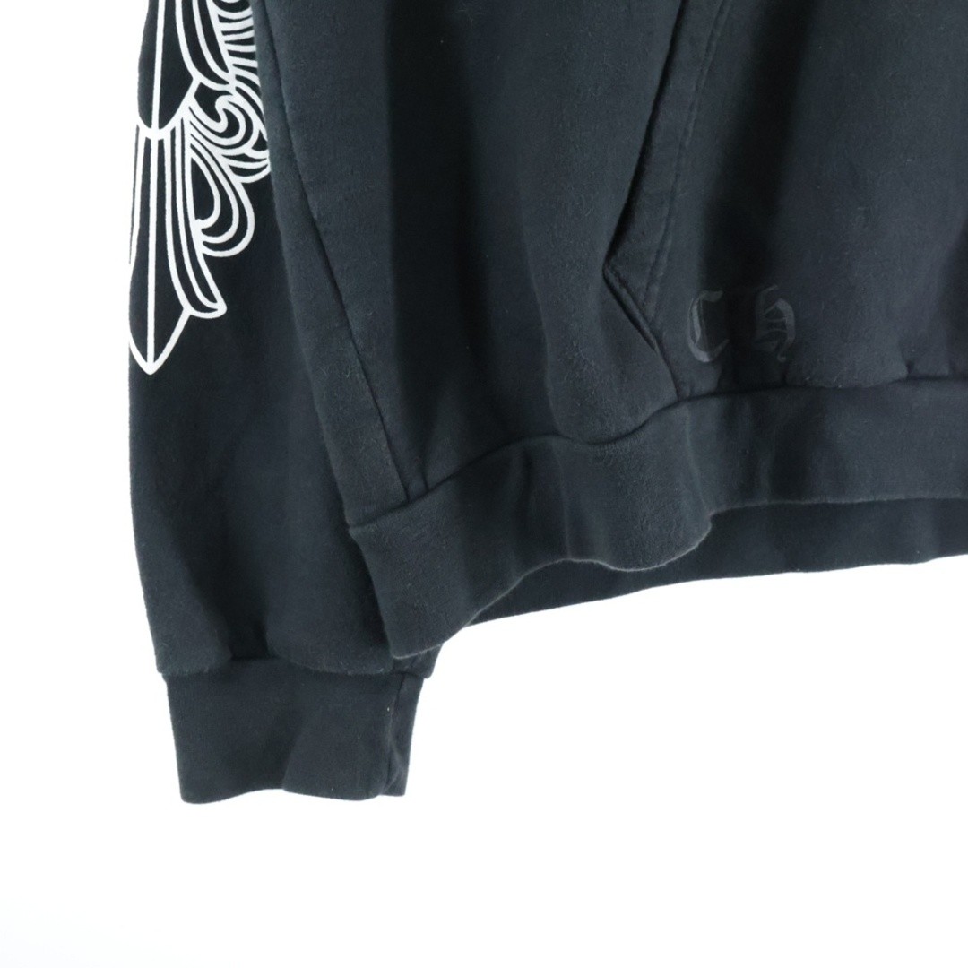 CHROME HEARTS SWTSHRT PLVR Sleeve Floral Back Horseshoe Print