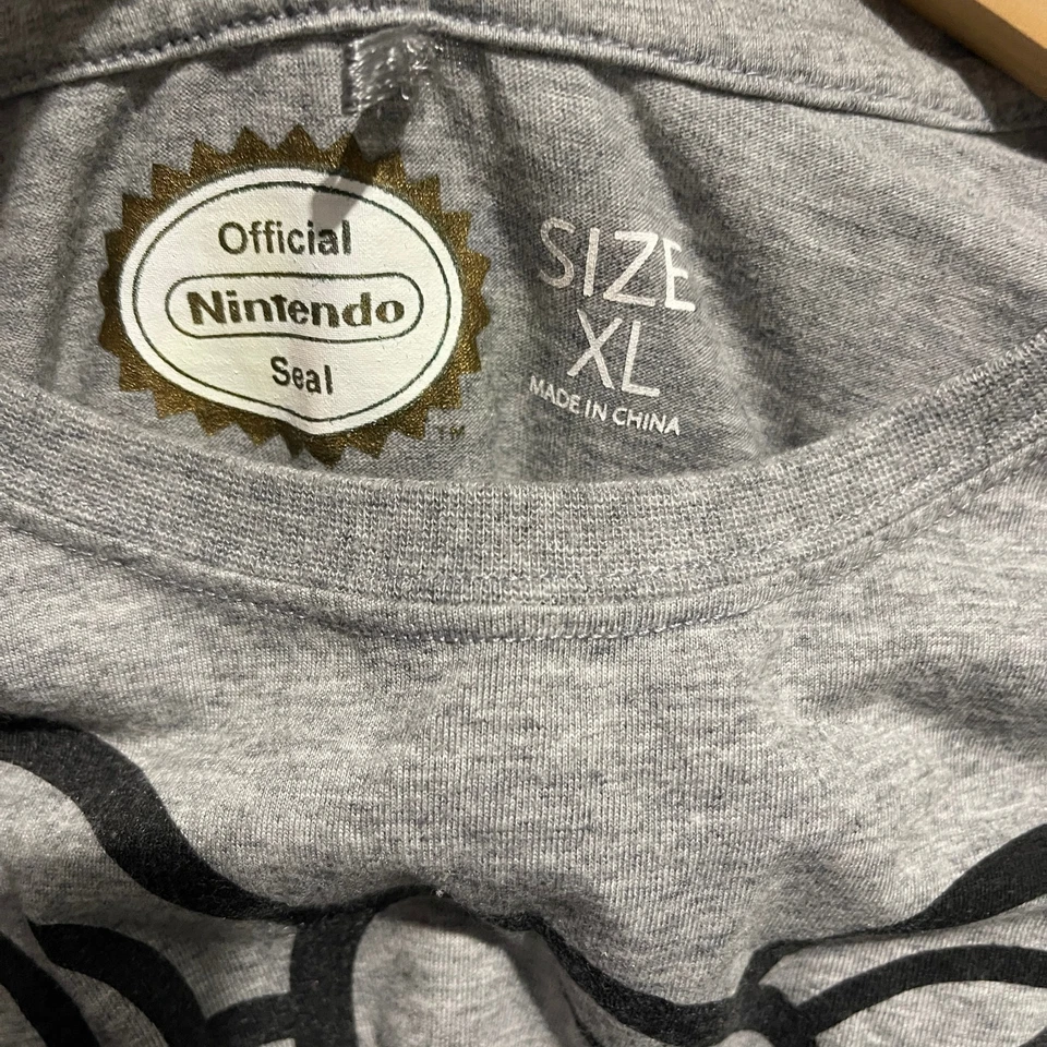 Camiseta gris Nintendo Super Mario para hombre - manga corta - talla XL Foto 3 de 4