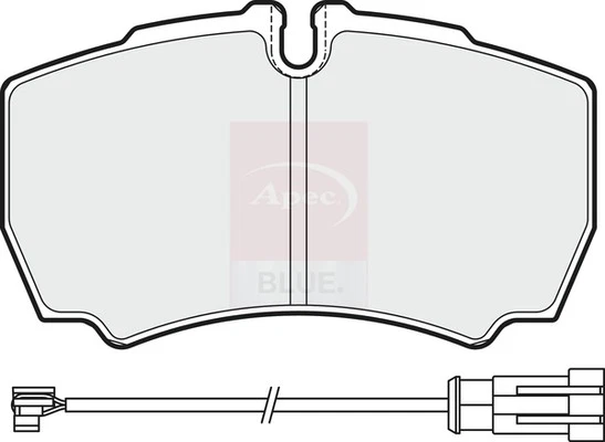 Brake Pads Set fits IVECO DAILY 2.3D Rear 2002 on 2991667 42470841 42555406 New - Image 2 of 4