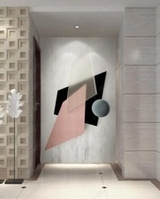 3D Quadrangular Art R21022 Wallpaper Wall Mural Self-adhesive Removable Luna