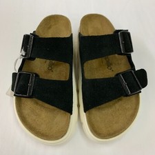 Birkenstock New w/o Box Arizona Papillio Chunky Black Suede Narrow Select Size