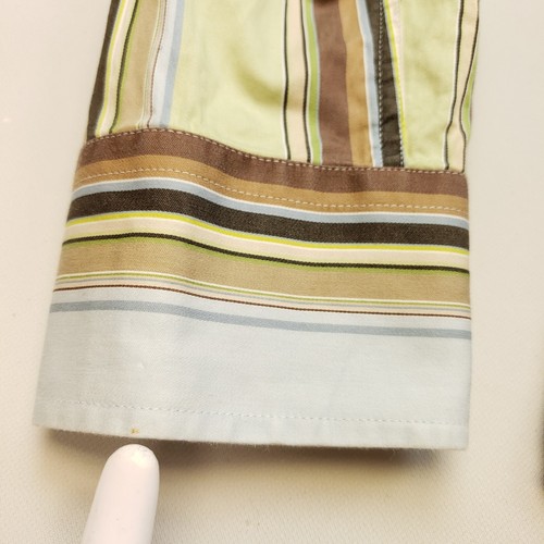 Ted Baker Mens Shirt Retro Vintage Size 3 Fits Like Medium Slim Fit Striped - Picture 14 of 14