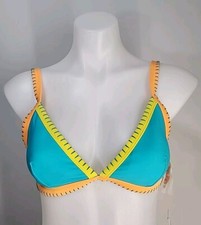 Nwt Cupshe Colorblock Bikini Top Womens Size S.