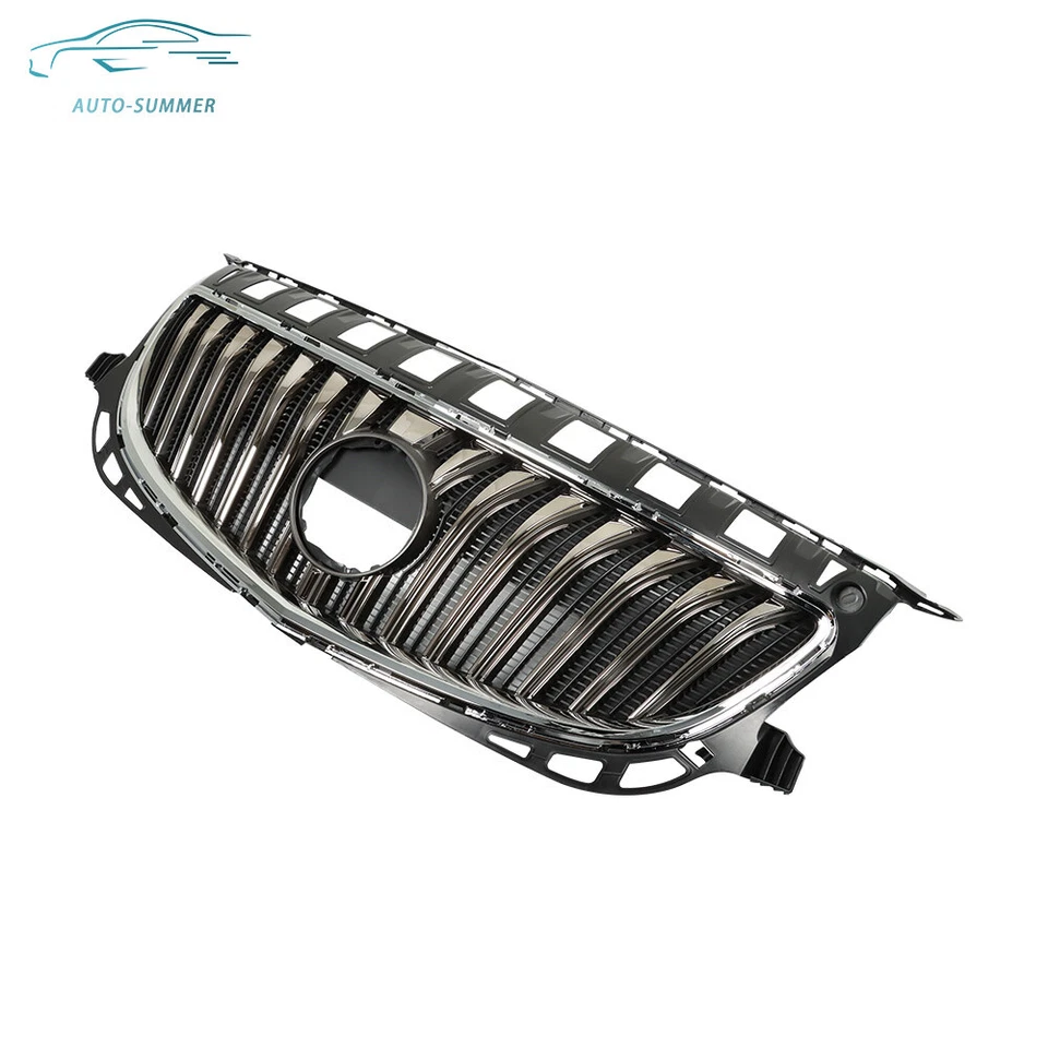 Chrome Grill For Buick Regal 2015 2016 2017 Front Bumper Upper Grille Assembly Foto 3 de 4