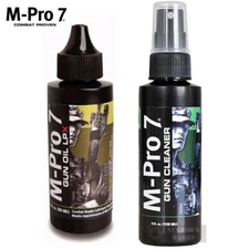 M-Pro 7 Gun CLEANER 4oz + Gun OIL w/ LPX 4oz 070-1002 070-1453 FAST SHIP