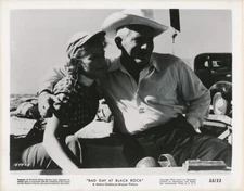 ANNE FRANCIS SPENCER TRACY Original 1955 CANDID BAD DAY AT BLACK ROCK MGM Photo