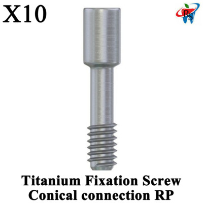 10x Dental Titanium Abut ment Fixation Screw Screws Conical connection RP