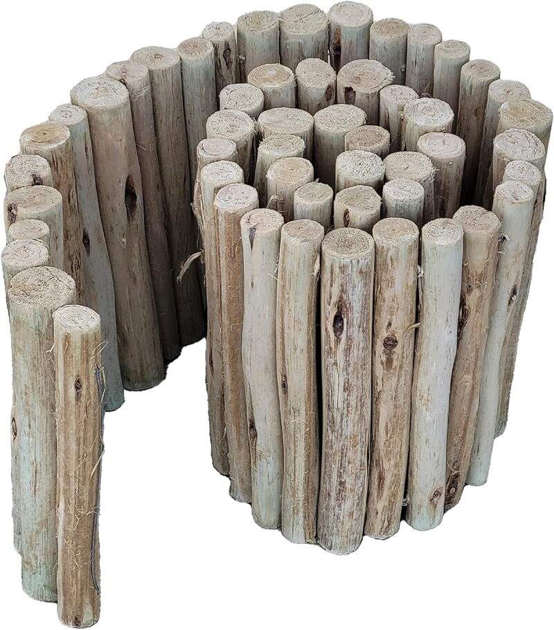 Natural Eucalyptus Wood Log for Garden Border Edging, Garden Edging eBay