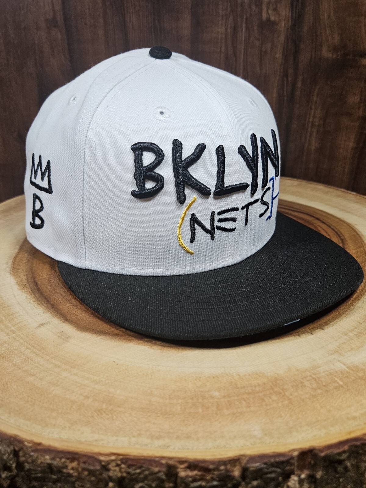 Brooklyn Nets New Era 59Fifty Fitted Hat Cap Size 7  1/2 Jean-Michel Basquiat