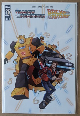Transformers / Back to the Future #1 1:10 RI Var. IDW 2020 1st App. of GigaWatt