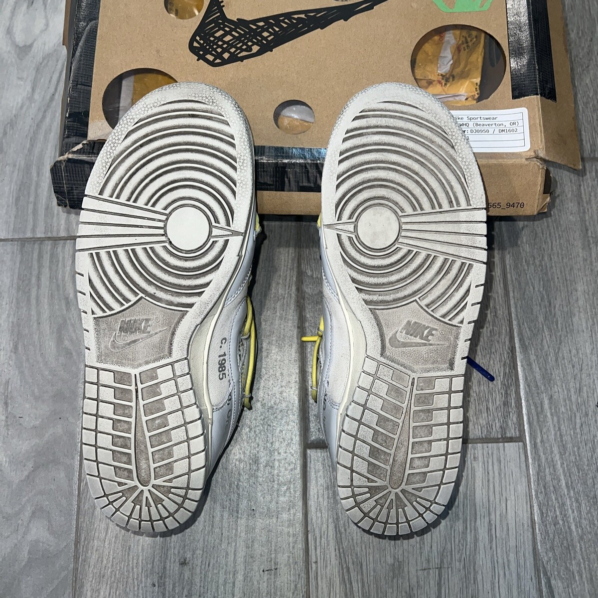 Size 9.5 - Nike Off-White x Dunk Low Lot 27 of 50 w/ Box